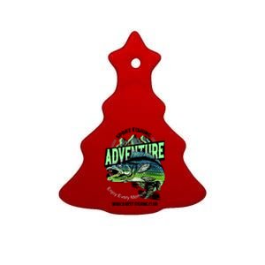 Sport Fishing Adventure Ceramic Tree Ornament