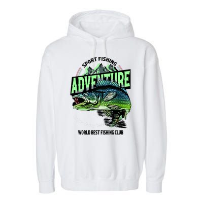 Sport Fishing Adventure Garment-Dyed Fleece Hoodie