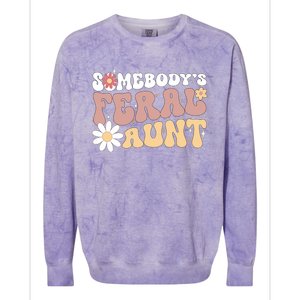 SomebodyS Feral Aunt Colorblast Crewneck Sweatshirt