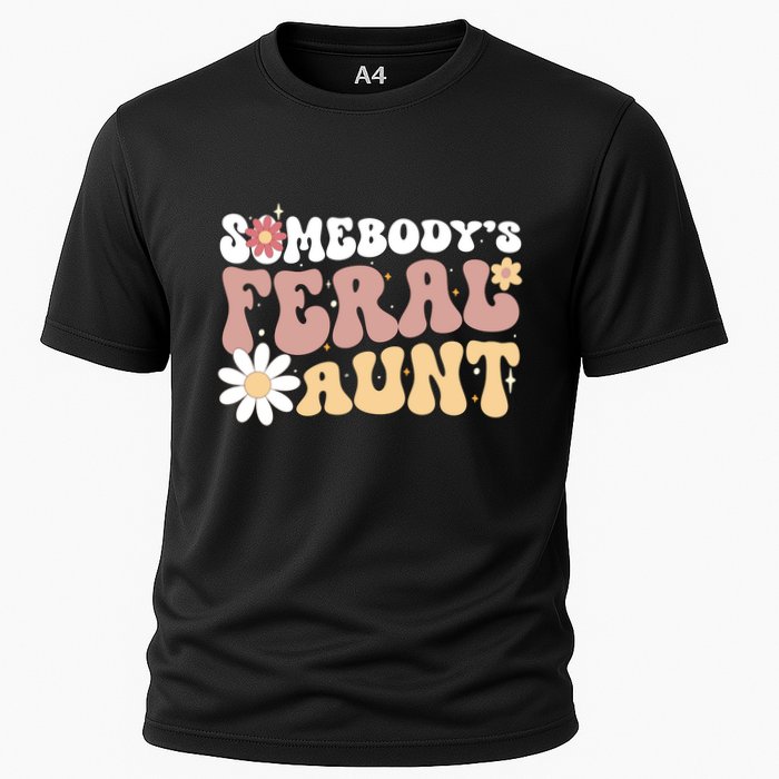 SomebodyS Feral Aunt Cooling Performance Crew T-Shirt