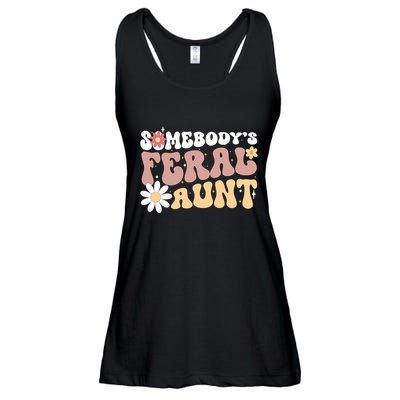 SomebodyS Feral Aunt Ladies Essential Flowy Tank