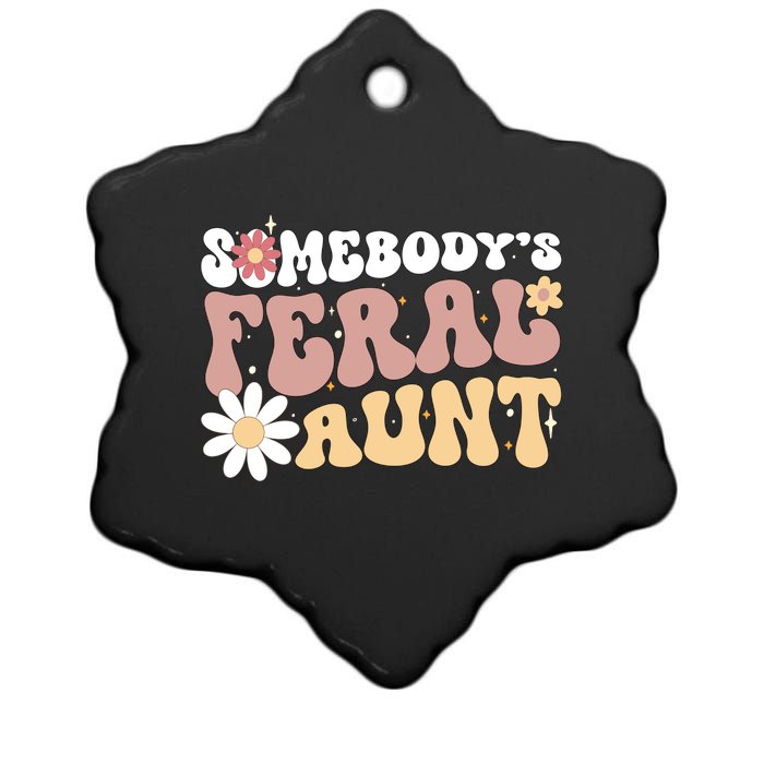 SomebodyS Feral Aunt Ceramic Star Ornament