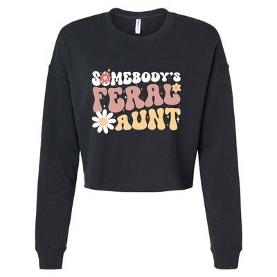 SomebodyS Feral Aunt Cropped Pullover Crew