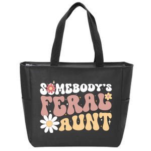 SomebodyS Feral Aunt Zip Tote Bag