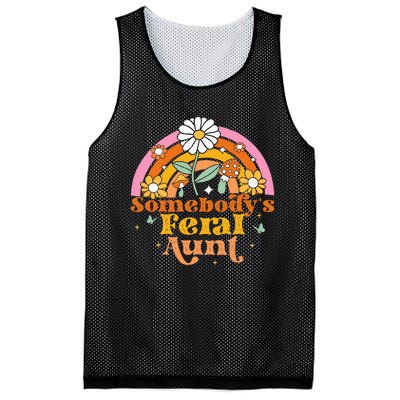 Somebody's Feral Aunt  Mesh Reversible Basketball Jersey Tank