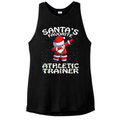 SantaS Favorite Athletic Trainer Christmas Gift Ladies PosiCharge Tri-Blend Wicking Tank