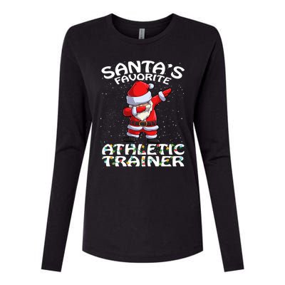 SantaS Favorite Athletic Trainer Christmas Gift Womens Cotton Relaxed Long Sleeve T-Shirt