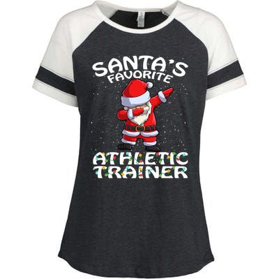 SantaS Favorite Athletic Trainer Christmas Gift Enza Ladies Jersey Colorblock Tee