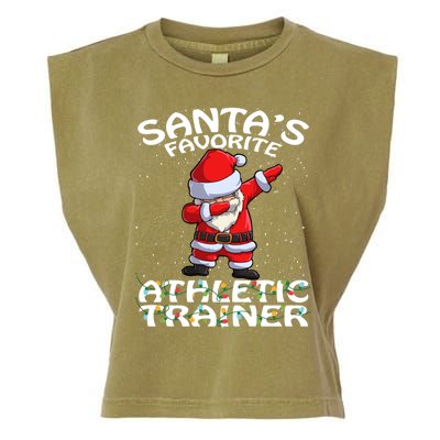 SantaS Favorite Athletic Trainer Christmas Gift Garment-Dyed Women's Muscle Tee