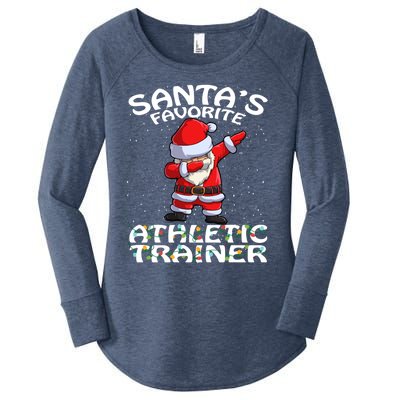 SantaS Favorite Athletic Trainer Christmas Gift Women's Perfect Tri Tunic Long Sleeve Shirt