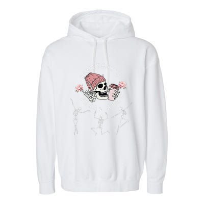 SomebodyS Feral Aunt Aunt Halloween Skeleton MotherS Day Garment-Dyed Fleece Hoodie