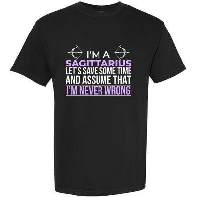 Sagittarius Facts Astrology Quote Horoscope Zodiac Sign Funny Gift Garment-Dyed Heavyweight T-Shirt