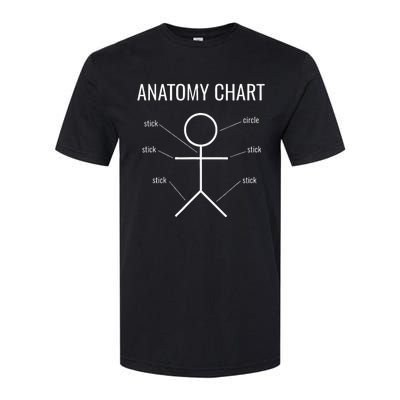 Stick Figure Anatomy Chart Softstyle CVC T-Shirt