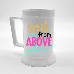 Sent From Above Blessing Family Love Cute Gift Beer Stein