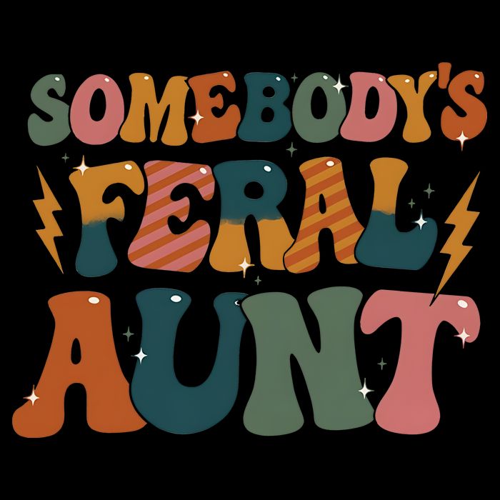 Somebodys Feral Aunt Auntie Family 16 in Basic Backpack