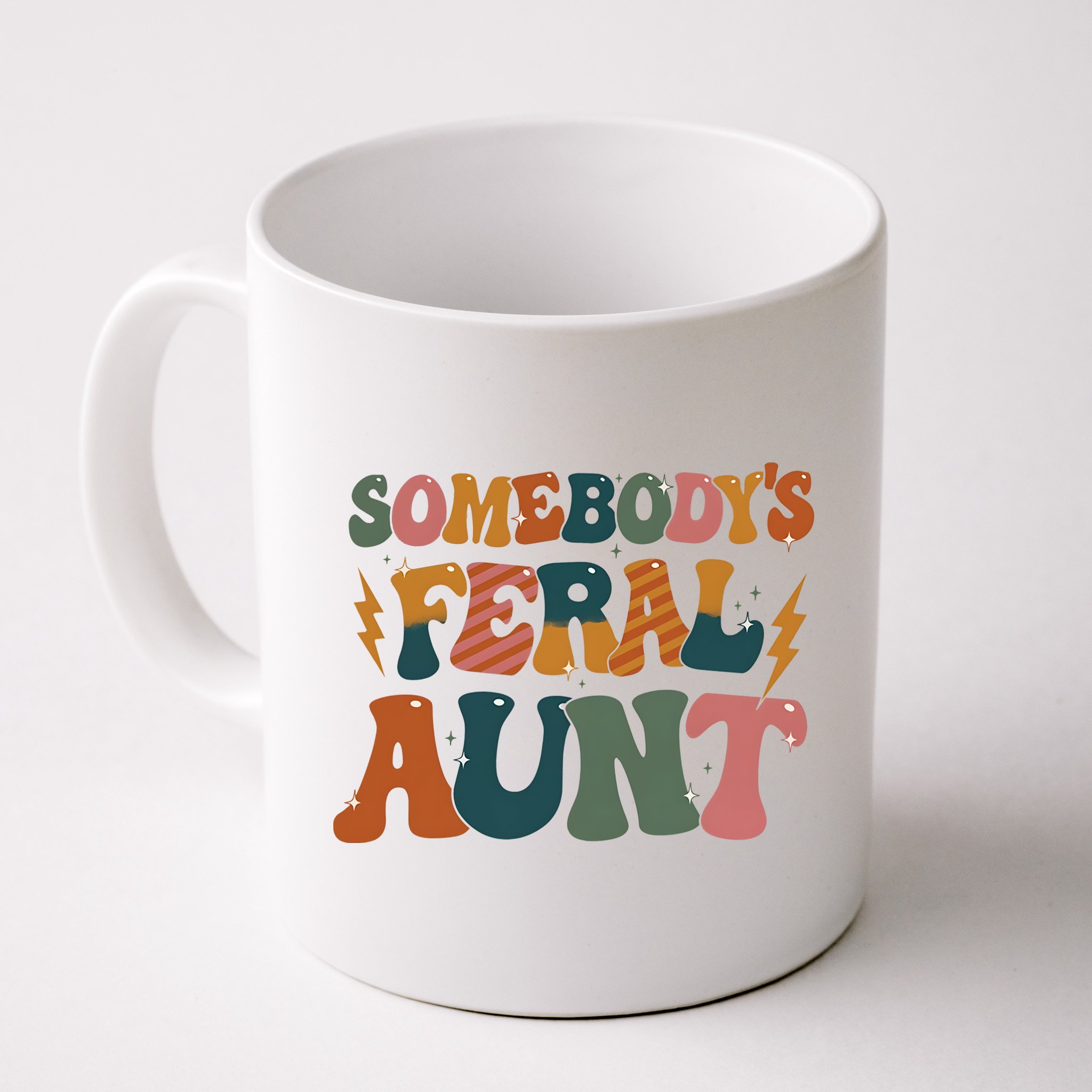 Somebodys Feral Aunt Auntie Family Mug