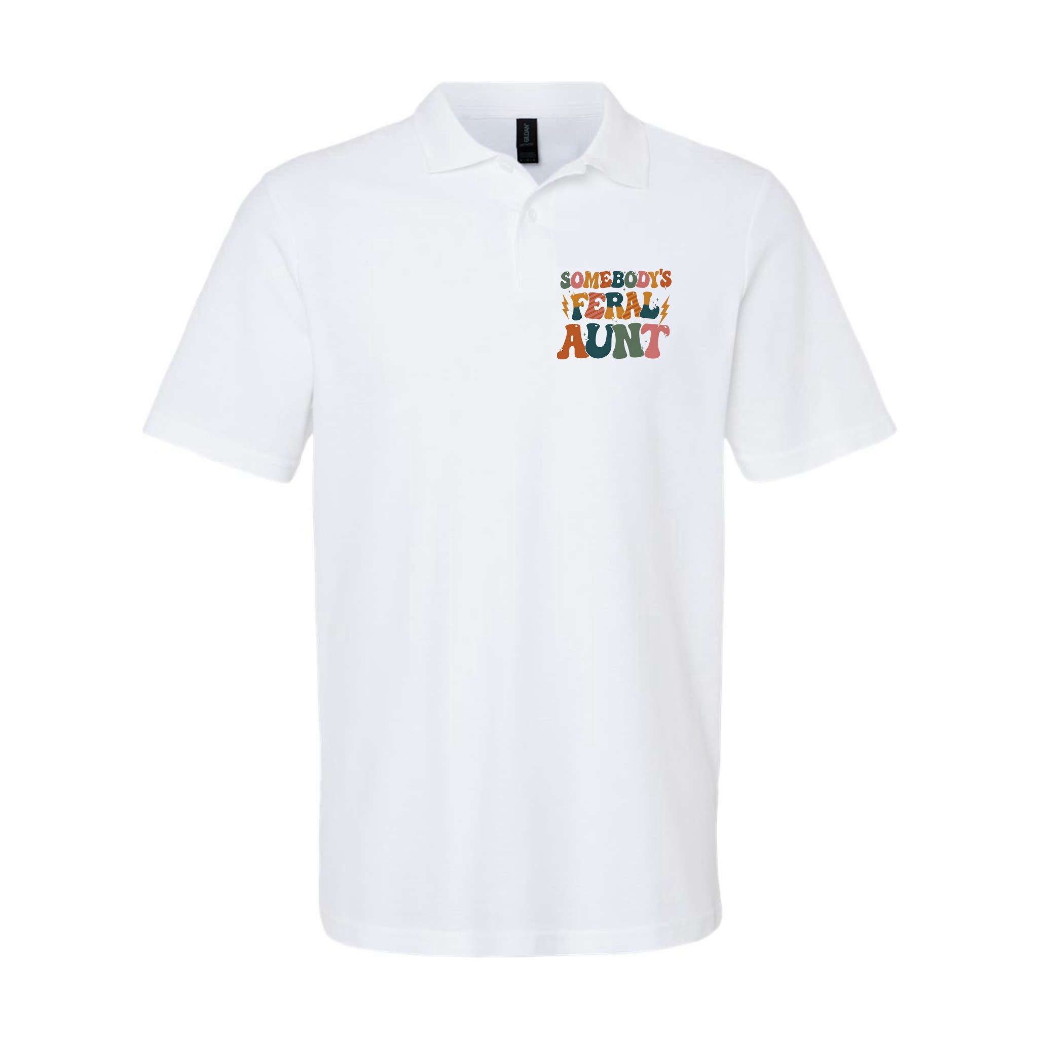 Somebodys Feral Aunt Auntie Family Polo