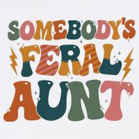 Somebodys Feral Aunt Auntie Family Kids Hoodie
