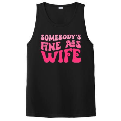 Somebodys Fine Ass Wife Funny Mom Saying Cute Mom PosiCharge Competitor Tank