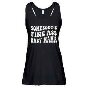 Somebody's Fine Ass Baby Mama Funny Saying Cute Mom Ladies Essential Flowy Tank