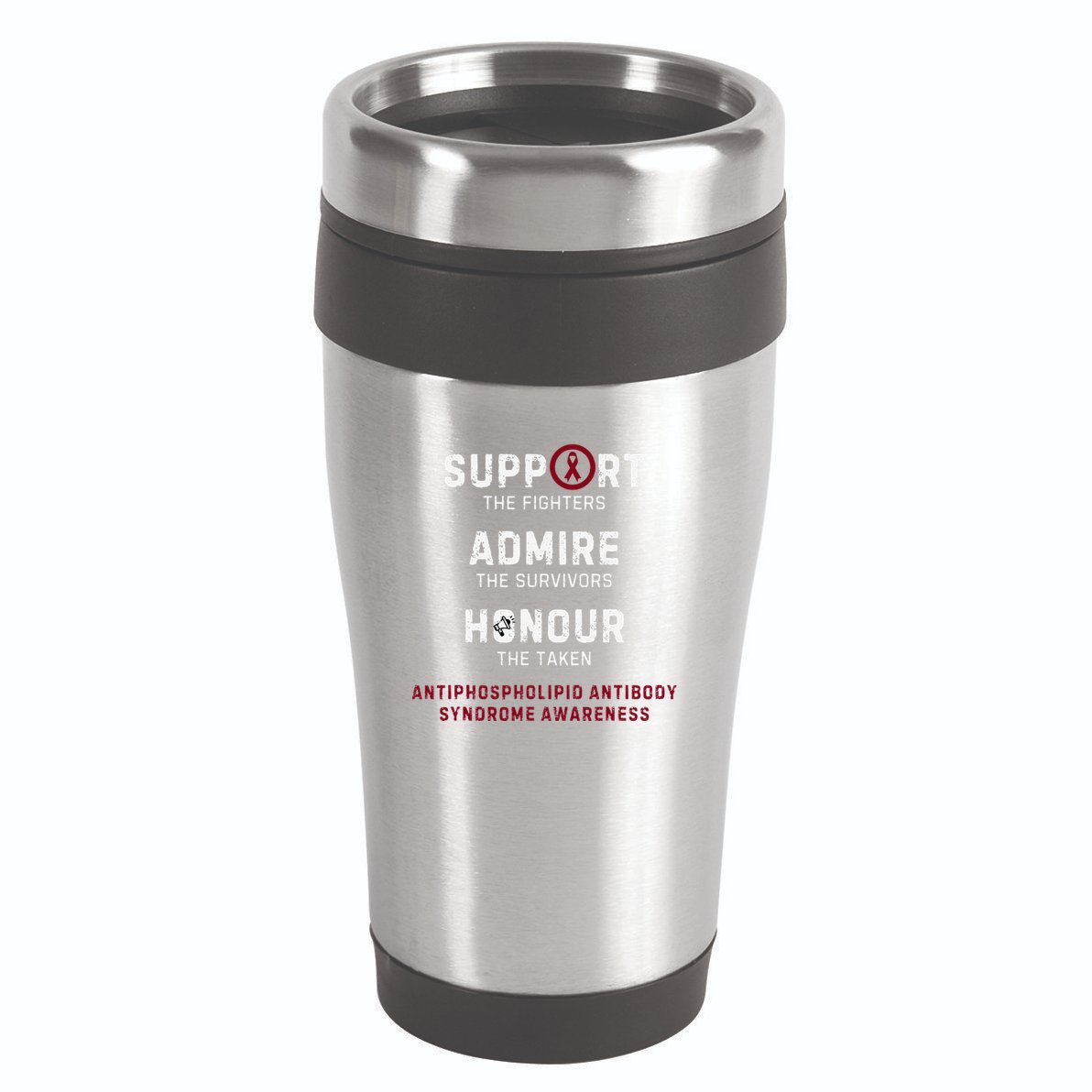 Support Fighters Antiphospholipid Antibody Syndrome 16oz Travel Tumbler