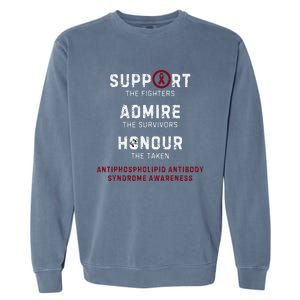 Support Fighters Antiphospholipid Antibody Syndrome Garment-Dyed Sweatshirt