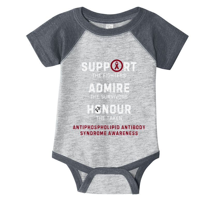 Support Fighters Antiphospholipid Antibody Syndrome Infant Baby Jersey Bodysuit