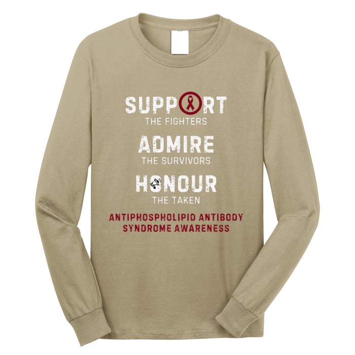 Support Fighters Antiphospholipid Antibody Syndrome Long Sleeve Shirt