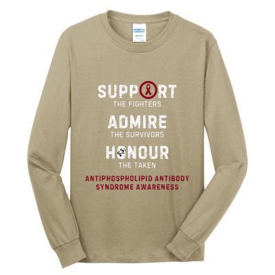 Support Fighters Antiphospholipid Antibody Syndrome Tall Long Sleeve T-Shirt