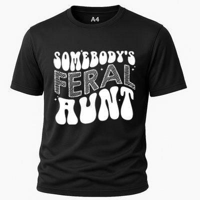 Somebodys Feral Aunt Cool Aunt Cooling Performance Crew T-Shirt