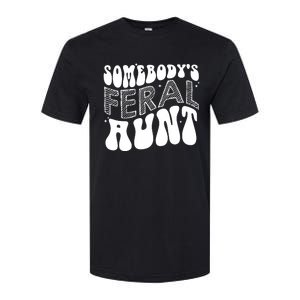 Somebodys Feral Aunt Cool Aunt Softstyle CVC T-Shirt