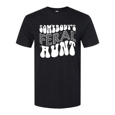 Somebodys Feral Aunt Cool Aunt Softstyle CVC T-Shirt