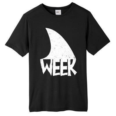 Shark Fin Art Simple Week 2024 Design For Ocean Sharks Lover Gift Tall Fusion ChromaSoft Performance T-Shirt