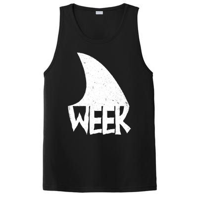 Shark Fin Art Simple Week 2024 Design For Ocean Sharks Lover Gift PosiCharge Competitor Tank