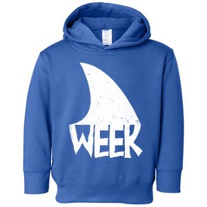 Shark Fin Art Simple Week 2024 Design For Ocean Sharks Lover Gift Toddler Hoodie