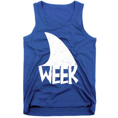 Shark Fin Art Simple Week 2024 Design For Ocean Sharks Lover Gift Tank Top