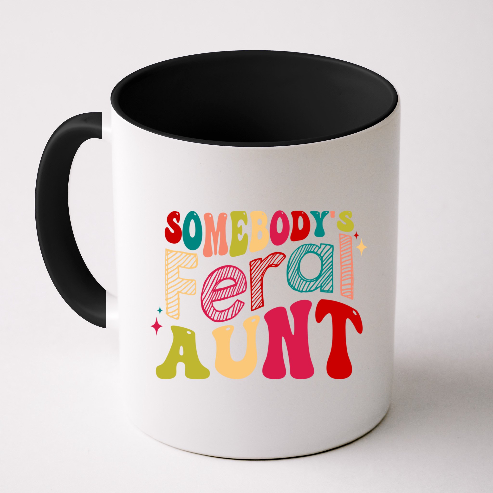Somebody's Feral Aunt Groovy Mothers' Day Mom Aunt Mug