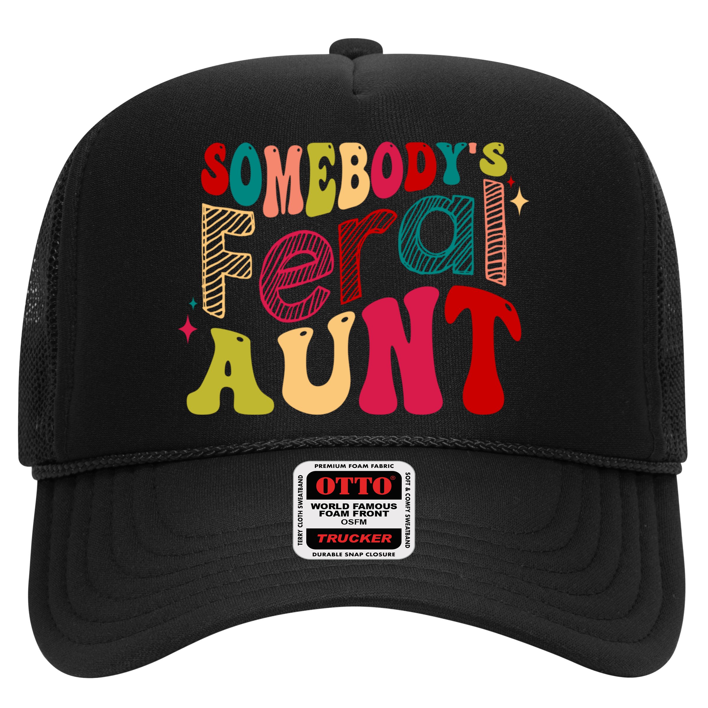 Somebody's Feral Aunt Groovy Mothers' Day Mom Aunt Hat