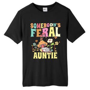 Somebody's Feral Auntie Opossum Wild Aunt Groovy Mushroom  Tall Fusion ChromaSoft Performance T-Shirt