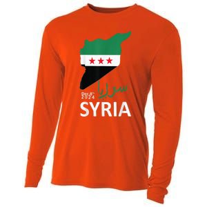 Syria Flag Apparel Free Syria Flag Cooling Performance Long Sleeve Crew