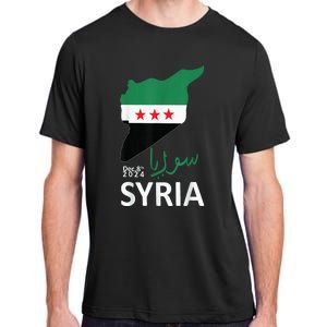 Syria Flag Apparel Free Syria Flag Adult ChromaSoft Performance T-Shirt