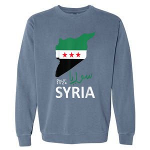 Syria Flag Apparel Free Syria Flag Garment-Dyed Sweatshirt