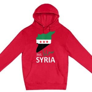 Syria Flag Apparel Free Syria Flag Premium Pullover Hoodie