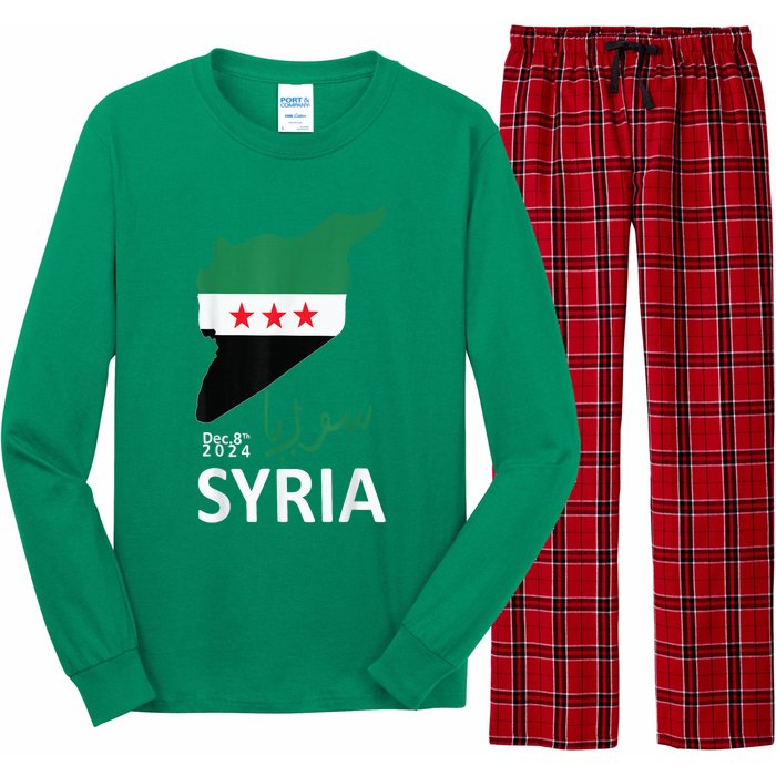 Syria Flag Apparel Free Syria Flag Long Sleeve Pajama Set