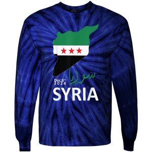 Syria Flag Apparel Free Syria Flag Tie-Dye Long Sleeve Shirt