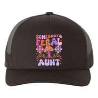 Somebody's Feral Aunt Groovy For Cool Aunt Gift For Aunt Yupoong Adult 5-Panel Trucker Hat