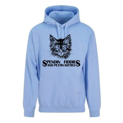 Spend Fiddie And Pettin Kitties Animals Dark Clothing Cat Unisex Surf Hoodie