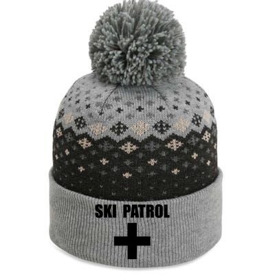 Skiing First Aid Winter Ski Patrol The Baniff Cuffed Pom Beanie