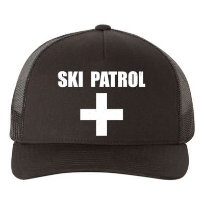 Skiing First Aid Winter Ski Patrol Yupoong Adult 5-Panel Trucker Hat