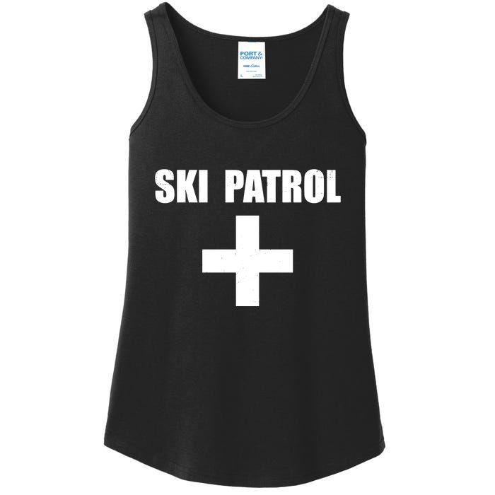 Skiing First Aid Winter Ski Patrol Ladies Essential Tank